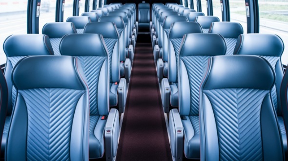 54 passenger charter bus interior