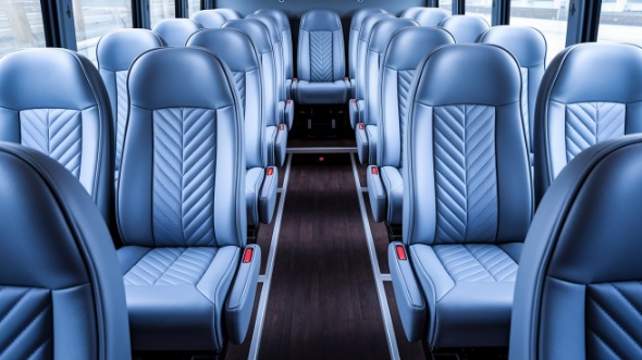 san leandro 15 passenger minibus interior