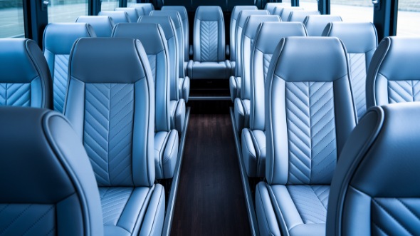 san leandro 28 passenger minibus inside