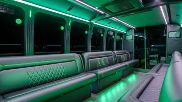 san leandro party bus rental interior