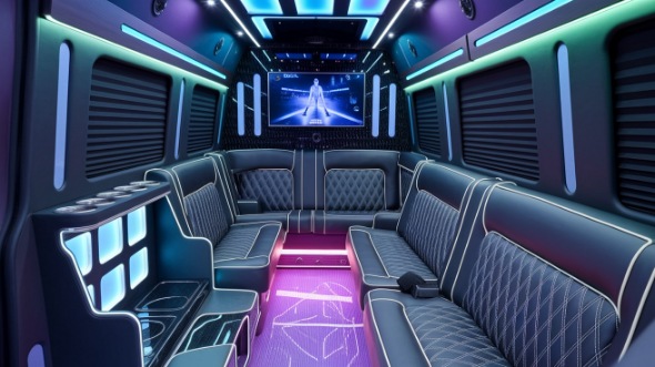 san leandro sprinter limo rental inside