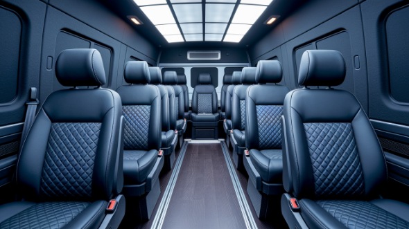 sprinter van with driver interior
